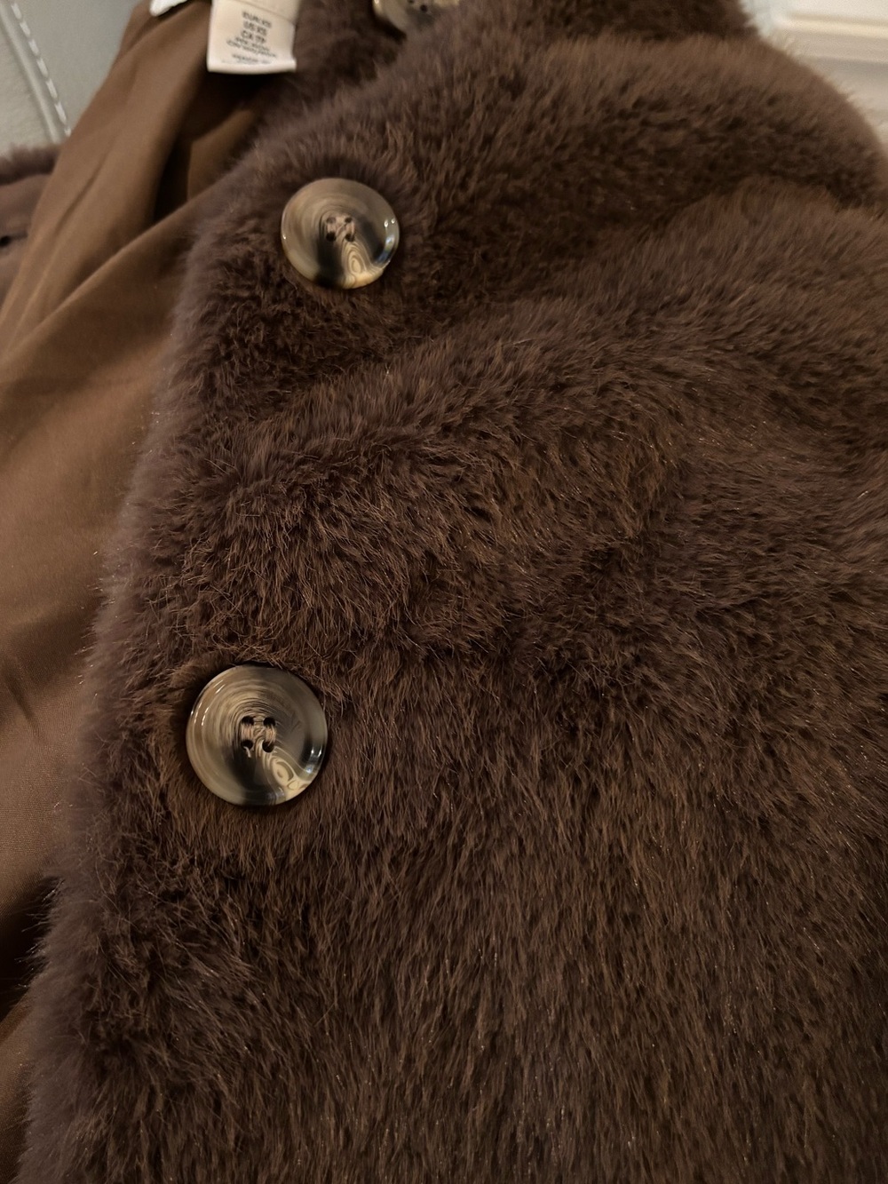 Faux fur jacket